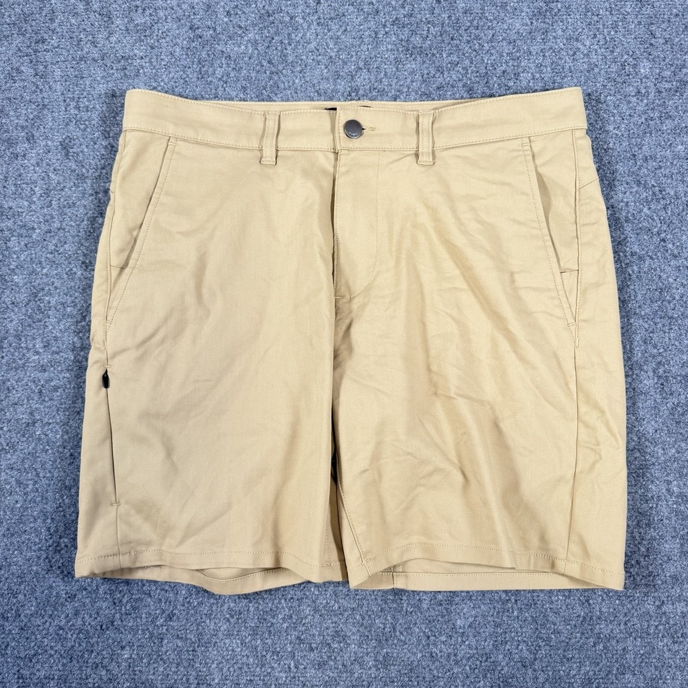 DU/ER Shorts Mens 32 Khaki Tan‎ Nustretch Chino 7" Inseam Stretch